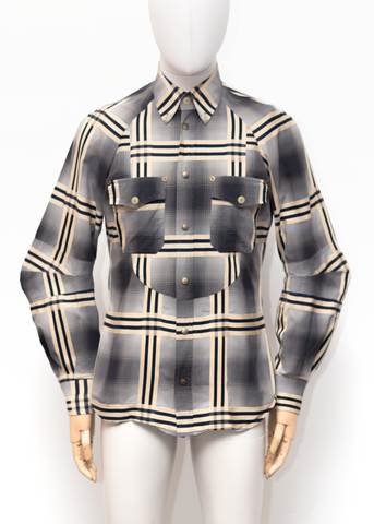 Vivienne Westwood MAN Grey Check Armour Shirt